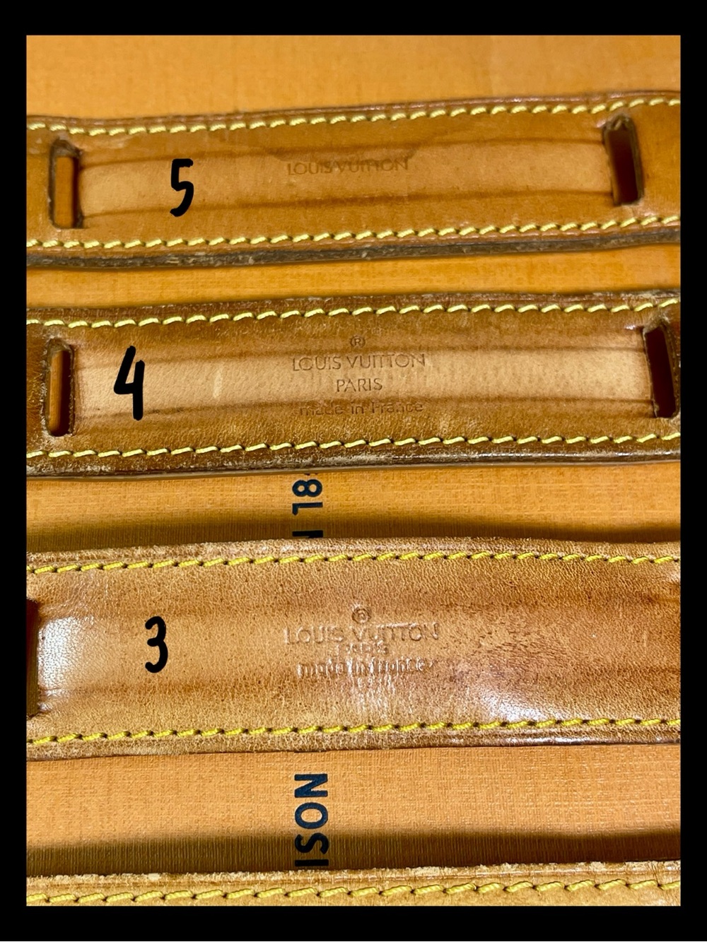 Louis Vuitton Vintage Vachetta MEDIUM 
Replacement Pad - Picture 8 of 16